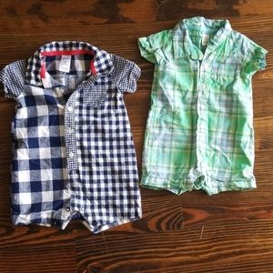 Two Carter's Rompers